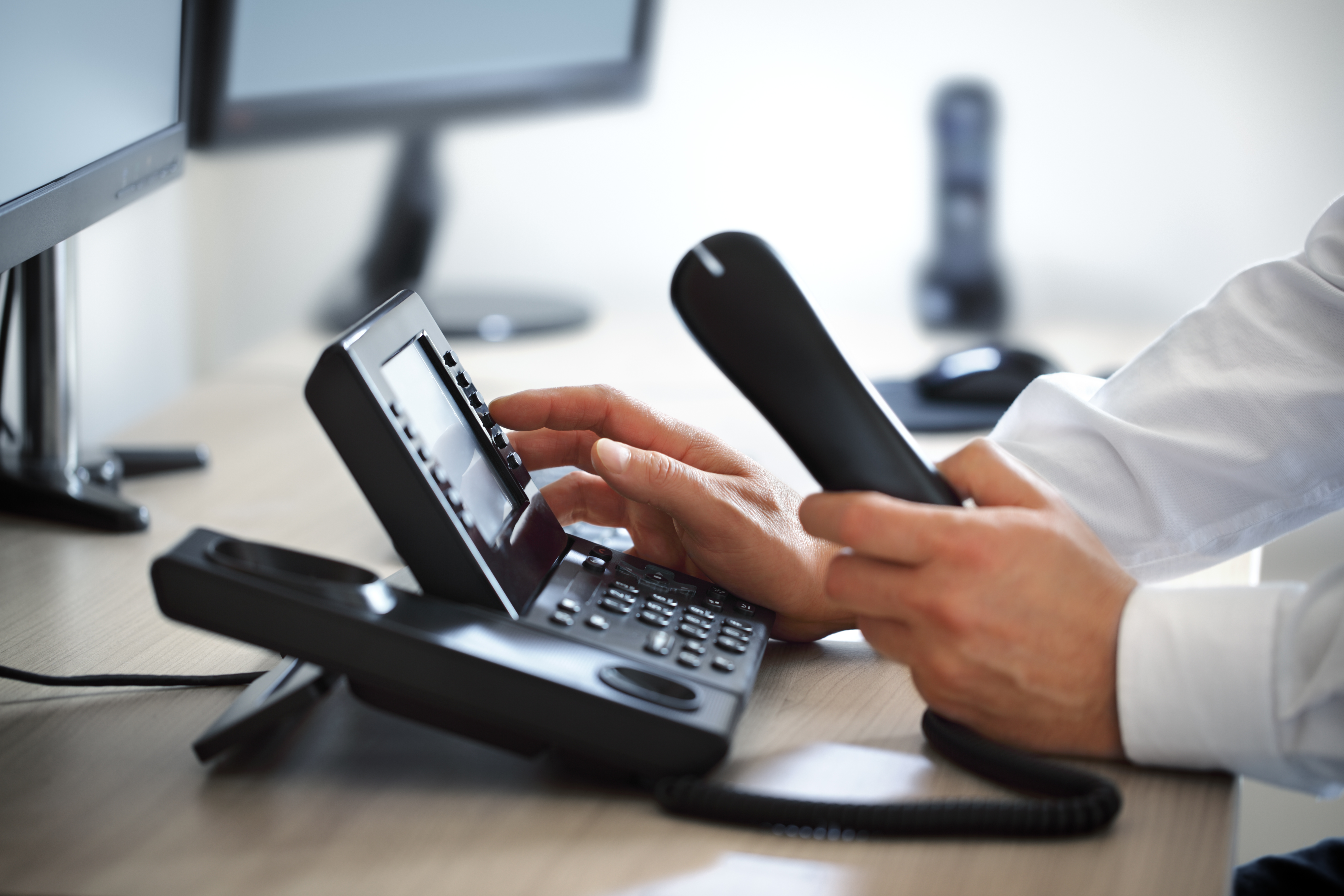 VoIP desk phone