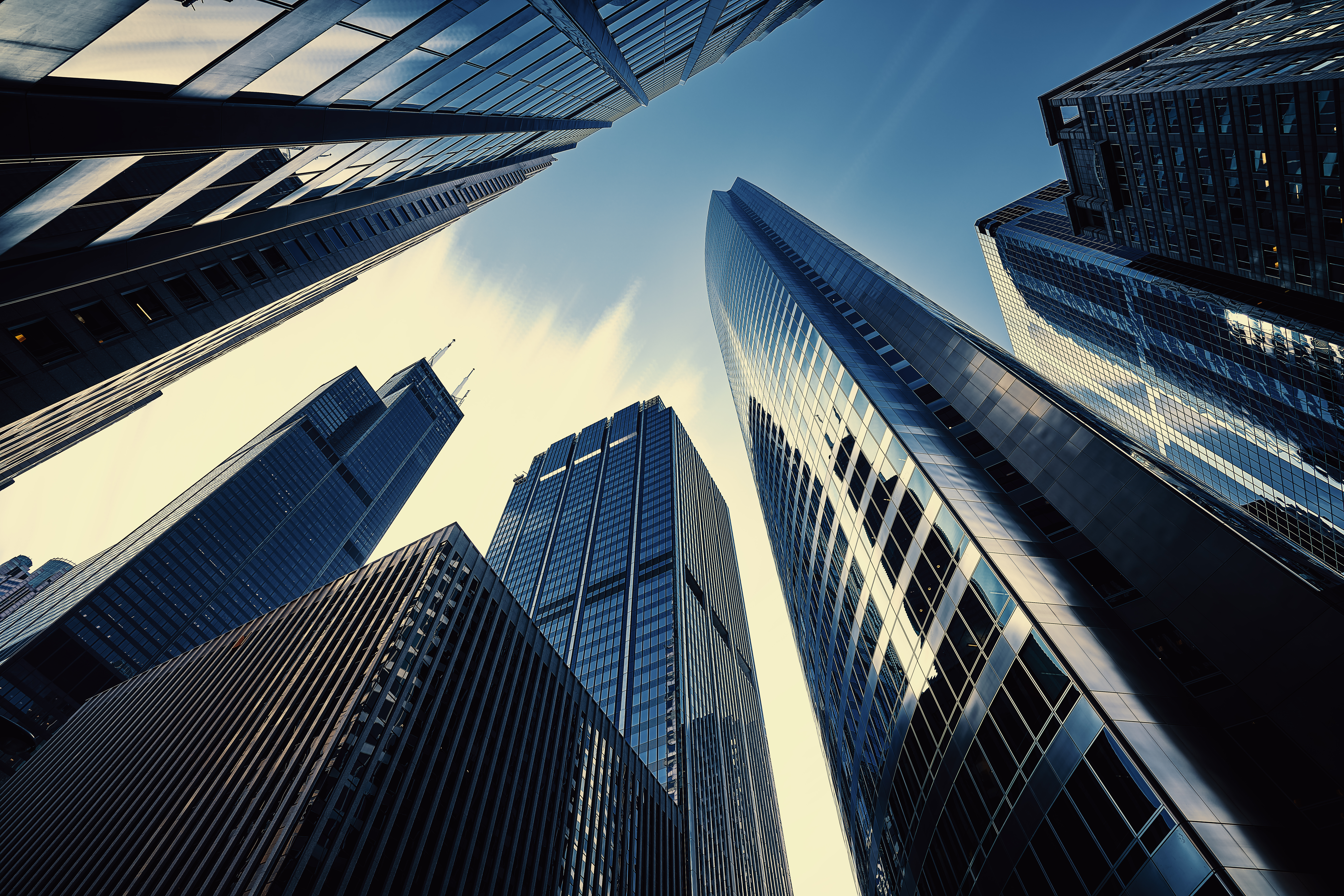 Modern office buildings