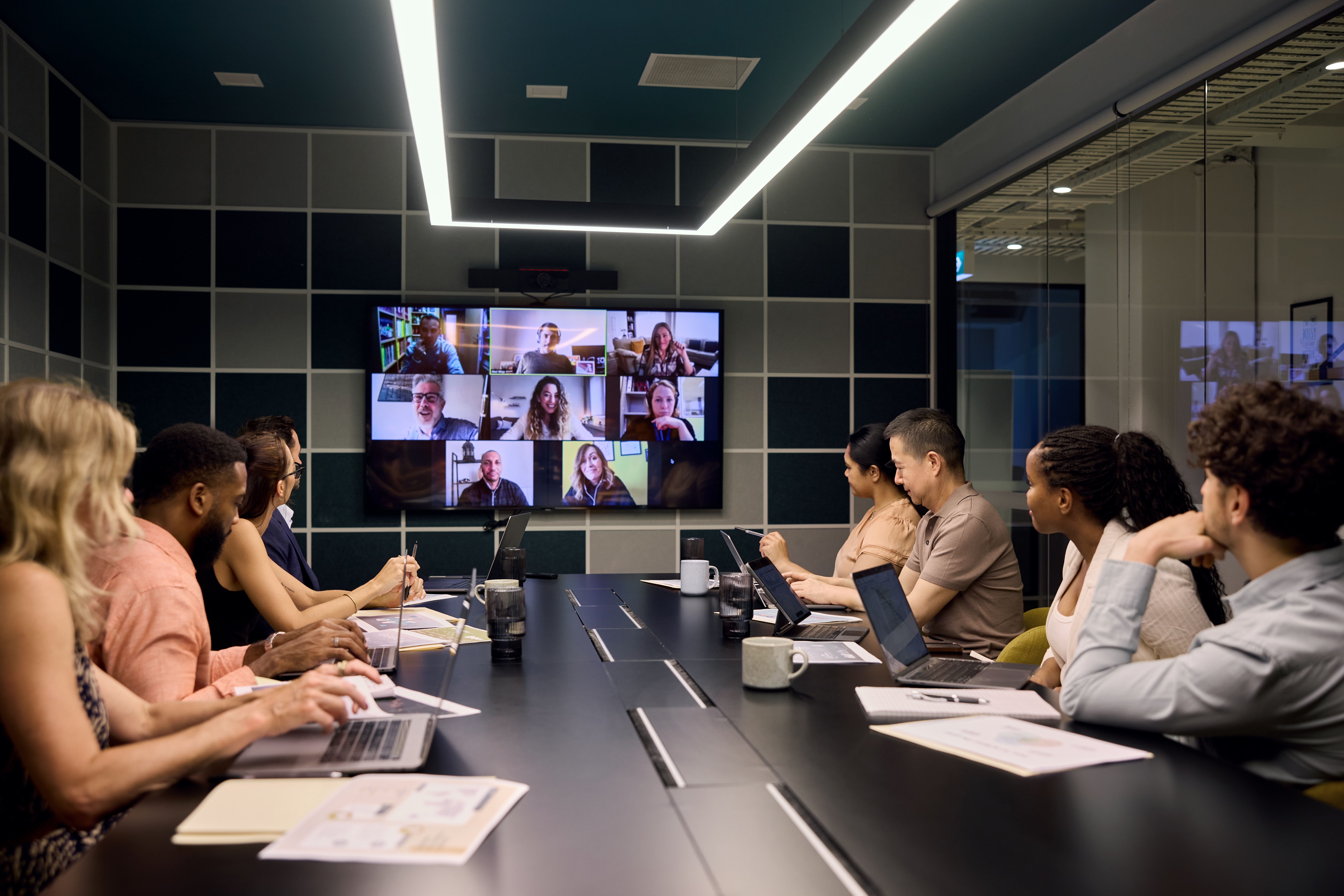 Video conferencing meeting room